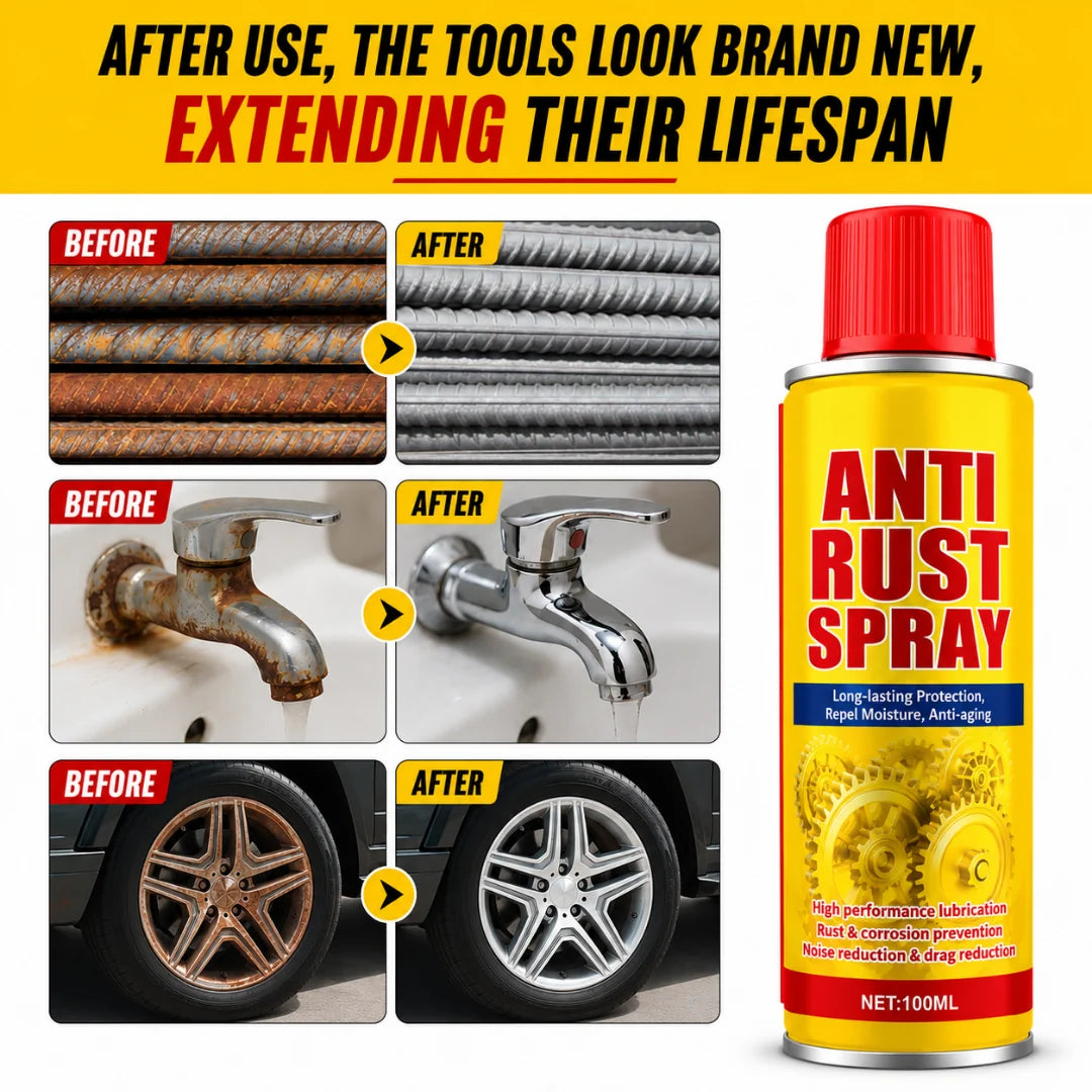 Anti Rust Lubricant Spray – Cars, Bikes & Home Use