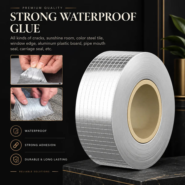 Aluminum Foil Butyl Rubber Tapes Self Adhesive Waterproof Tape